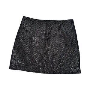 ABERCROMBIE & FITCH Black Sequin Mini Skirt Size 4